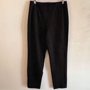 J.Jill Ankle Pants Womens Size Small Black Ponte Knit Slim Leg Pull-on